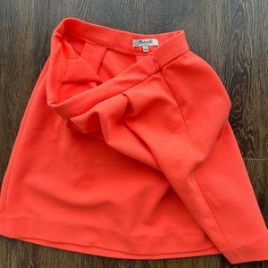 Madewell neon coral skirt